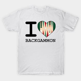 I Love Backgammon T-Shirt